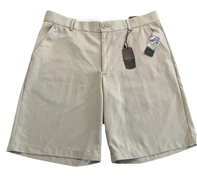 Pantalones cortos de golf Greg Norman Tasso Elba para hombre talla 36. Beige Caqui Nuevo Foto 1 de 4
