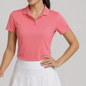 NWT Women’s Nike Dri-Fit Golf Neon Pink Polo Shirt Small - Picture 1 of 5