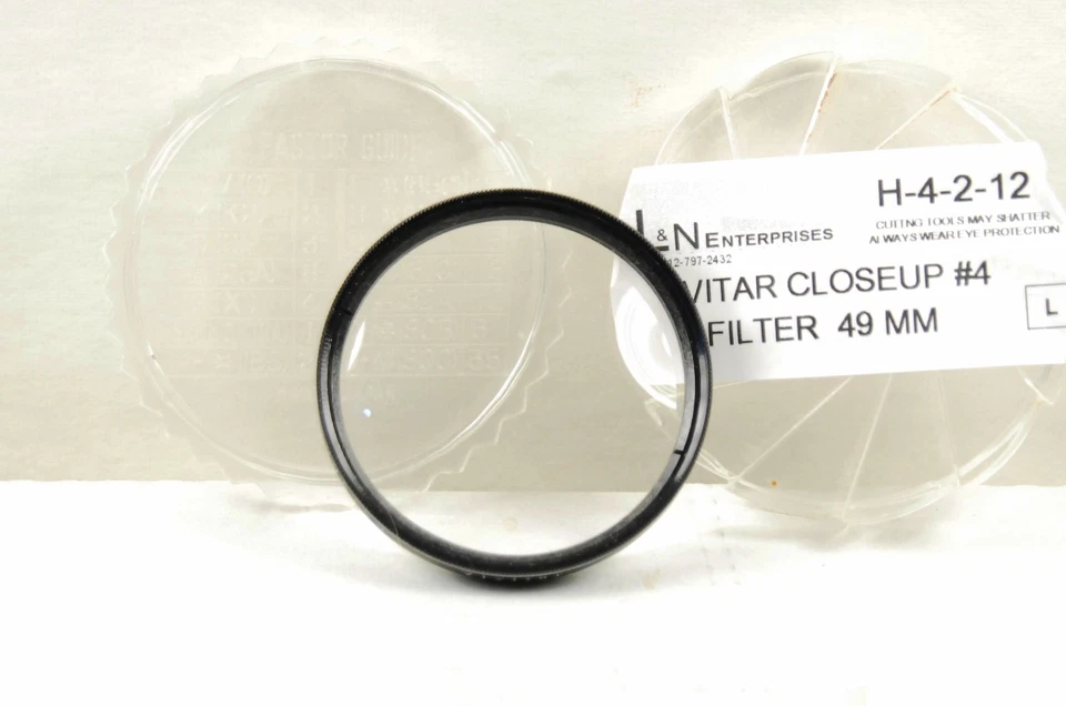VIVITAR 49MM CLOSEUP #4   FILTER  (H-4-2-12) - Image 1 of 1
