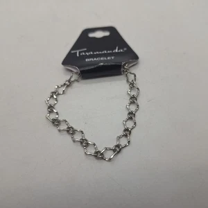 Taramanda silberfarbenes Kettenarmband ca. 6 Zoll - Bild 1 von 4