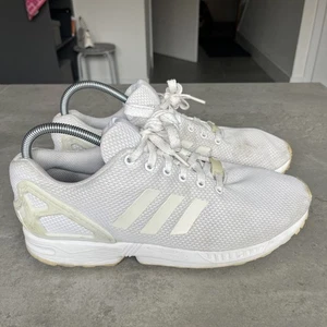 Adidas ZX Flux Torsion Men's UK11 Could Triple White Shoes Low Top S32277 - Picture 1 of 9