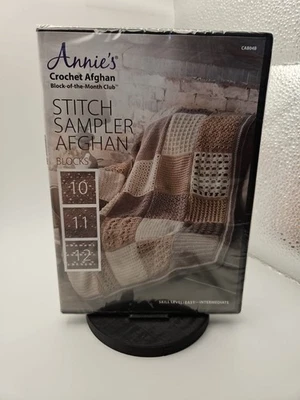 Annies Crochet Afghan Block Month Club Stitch Sampler Blocks 10 11 12  DVD NEW - Image 1 of 2