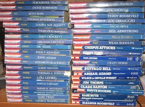 lot: 41 "Childhood of Famous Americans" paperback books - Imagen 1 de 7