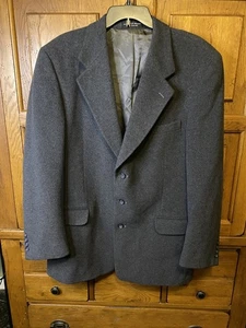 Cashmere Blend Gianfranco Ruffini Italy Collection Mens Gray Suit Coat Soft - Picture 1 of 15