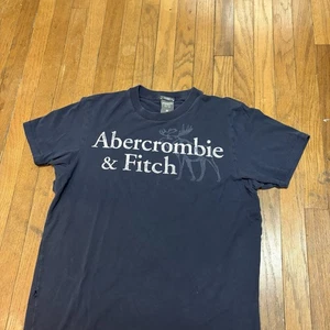 Camiseta De Colección Y2k Abercrombie And Fitch Logo Deletreada Talla Mediana - Imagen 1 de 6