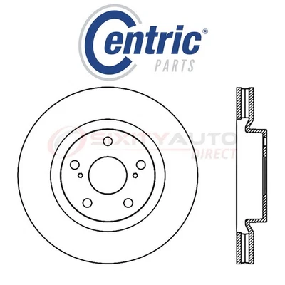 Centric C-TEK Disc Brake Rotor for 2016-2017 Toyota Mirai - Kit Set Braking it Foto 1 de 4