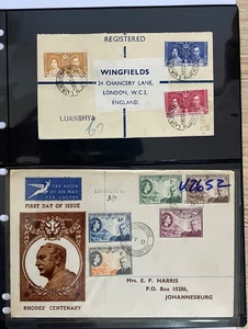 Northern Rhodesia. 1937. 1953 Rhodes FDC. No sales to the USA. - Picture 1 of 4
