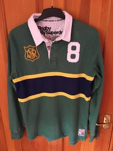 Superdry Rare Northampton Colours Green Rugby Shirt Adult Size MED - RRP £100 - Picture 1 of 8