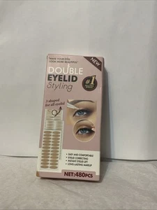 DOUBLE EYELID STYLING~480 Pieces~3 Shaped For All Eyelids~Instant Eyelid Lift! - Picture 1 of 4