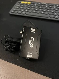 C2G 40019 Optical to Coaxial Digital Audio Converter, TAA Compliant, Black - Picture 1 of 2