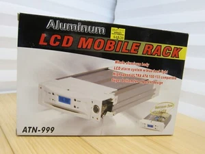 ATN-999-W (White) LCD Display IDE ATA133 Aluminum Mobile Rack - Picture 1 of 16