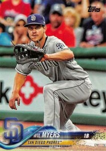 2018 Topps Series 1 # 102 Wil Myers - San Diego Padres Major League Baseball