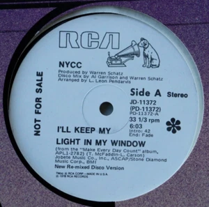 Near Mint NYCC I'll Keep My Light In My Window / Make Every Day Count 12" PROMO - Picture 1 of 4