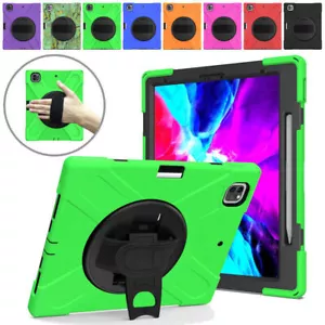 For iPad 10.2 Pro 11 12.9 Mini 5 Shockproof Rotating Case Cover with Pen Holder - Picture 1 of 20