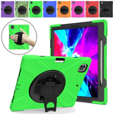 For iPad 10.2 Pro 11 12.9 Mini 5 Shockproof Rotating Case Cover with Pen Holder - Image 1 of 4