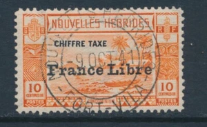 NEW HEBRIDES, 1941 Postage Due 10c with France Libre superb, SGFD78, cat GBP48 - Picture 1 of 1