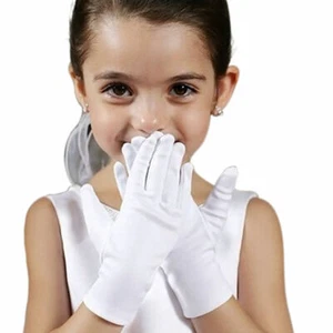 2X Kid White Short Satin Feel Boy Girl Hold Flower DL1C1 Performance Girl |U.S - Picture 1 of 10