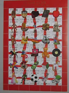 FAROE ISLANDS Christmas Stamp Seal 1999 MNH UNFOLDED 30 Different  - Picture 1 of 1