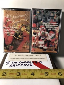 Cassette Tape Deck Music Lot Christmas Music Christmas Is Coming & One To Rememb - Picture 1 of 2