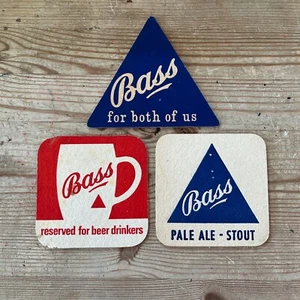 3 X Bass Beer Mats 1950s/60s - Picture 1 of 4