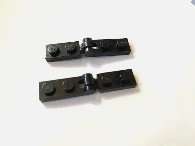 LEGO Parts: 1x2 Hinged Plate SET, Part #'s 60478, 63863, BLACK, 2 Sets - Image 1 of 1
