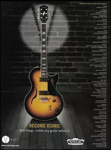 2008 Vox Virage Guitar anuncio 8 x 11 impresión de anuncio con lista de minoristas - Imagen 1 de 3