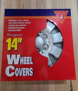 14" Hubcap Wheel Covers (4 Pack) - Silver Ice - Picture 1 of 4