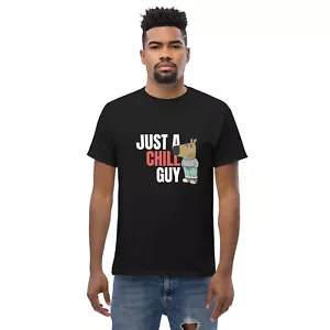 Just a Chill Guy with Character T-Shirt | Cool & Casual Graphic Tee Herren Damen - Bild 1 von 22
