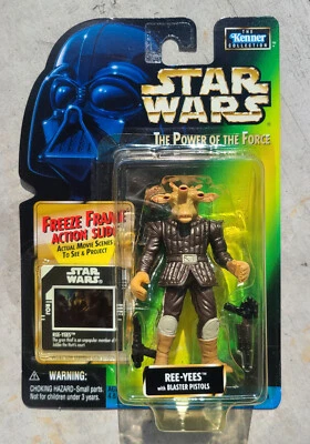 Star Wars Ree-Yees POTF2 Freeze Frame 3.75 Figure Kenner 1998 Jabba's Palace - Image 1 of 4