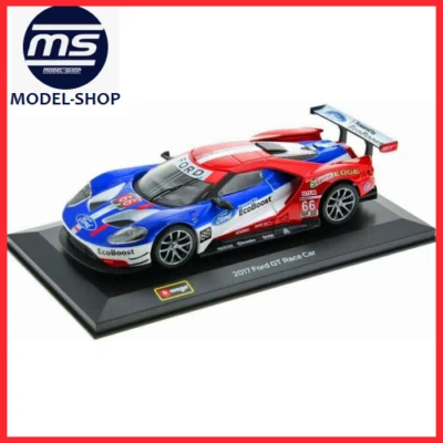 Modellino Auto Statico FORD GT RACE CAR 2017 In Scala 1/32 Burago Die Cast Model - Immagine 1 di 3