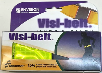 Envision Visi-belt Light reflective Safety Belt Florescent Lime Yellow, 31"-55" - Image 1 of 4