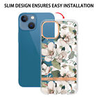 For Samsung S21 S20 S22 Plus Flowers Pattern Silicone Back Case Phone Case Cover