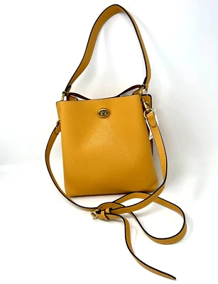 Bandolera Coach Charlie Bucket Bag 21 cuero granulado panal 89102 $275 Foto 1 de 4