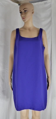Emanuel Ungaro Purple Sleeveless Sheath Lined Tank Dress Women’s Size 16 - Image 1 of 4