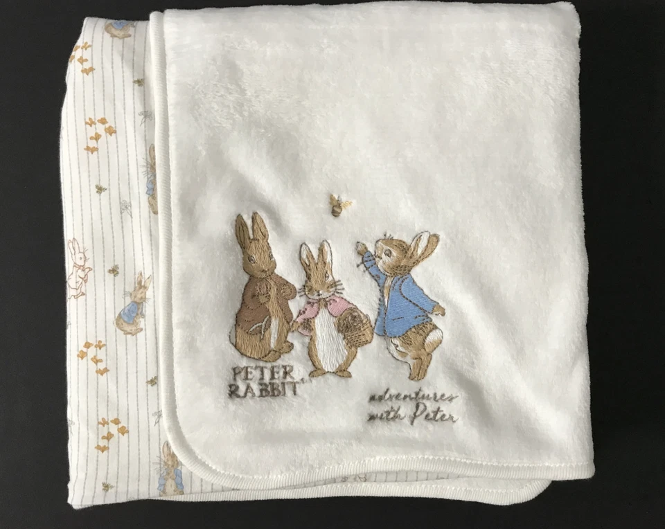 Peter Rabbit And Friends  Beatrix potter  Baby Cream Soft  Blanket - Image 1 of 2