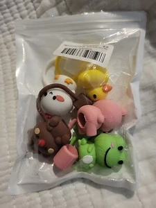 Stanley Accessories 5 Pcs Straws & Straw Cover Stanley Tumbler Animals - Picture 1 of 1