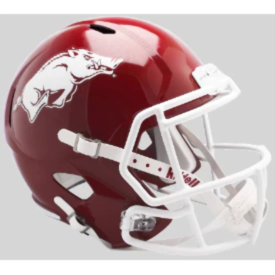Casco de fútbol americano réplica de velocidad tamaño completo Arkansas Razorbacks - NCAA. Foto 1 de 1