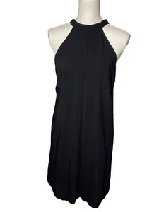NWT ModCloth Women’s Halter neck Dress solid black Size Small - Picture 1 of 11