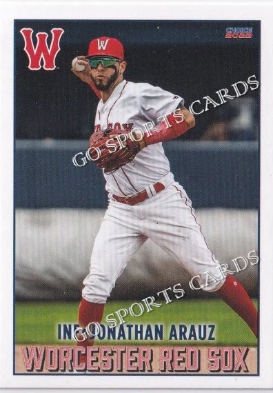 2022 Worcester Red Sox Jonathan Arauz RC Rookie Boston Red Sox PAN - Image 1 of 1