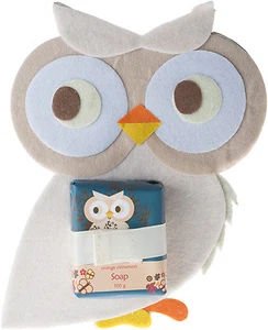 NIGHT OWL Eulen Orange-Zimt Seife mit Filz-Bilderrahmen - Bild 1 von 4
