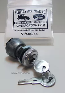 1928 1929 1930 1931 Model A Ford Ignition Switch Coupe Sedan Roadster Pickup - Bild 1 von 2