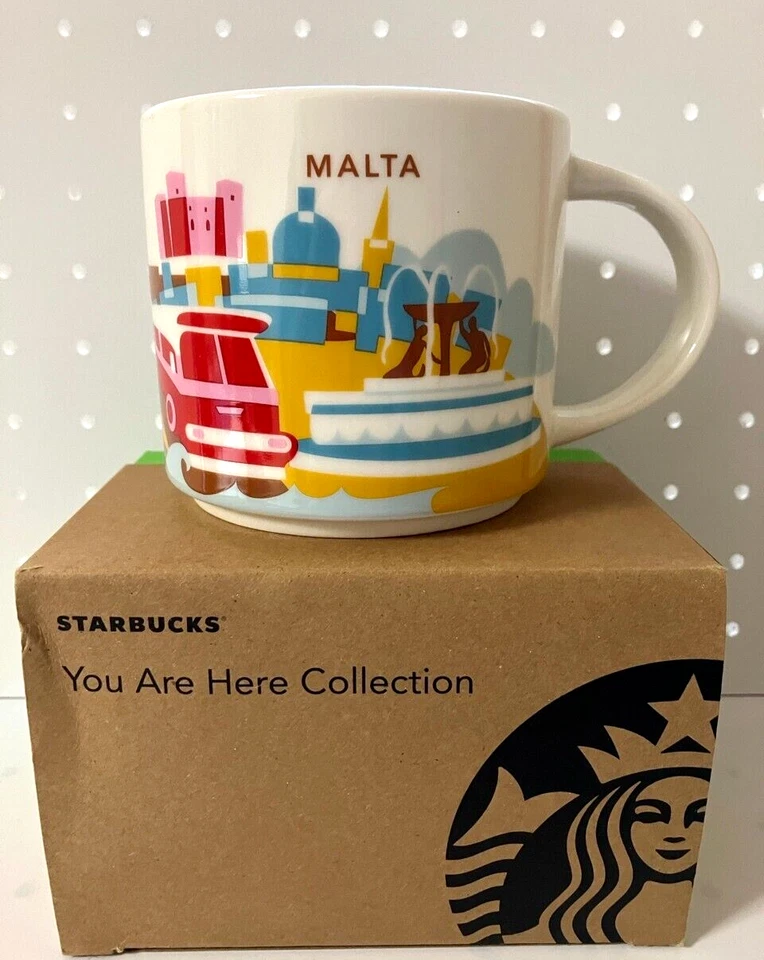Starbucks You Are Here Collection MALTA Ceramic Coffee Mag Cup w/ Box Limited JP