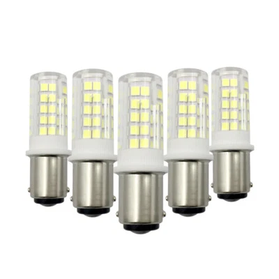 5pcs BA15D B15 Base led bulb 64-2835 120V White Ceramics Fit Sewing Machine #H - Image 1 of 4