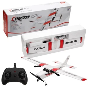 RC Plane Fixed-Wing Cessna 182 Fighter Jets 2 Chnnales RC Aircraft FX801 - Picture 1 of 7