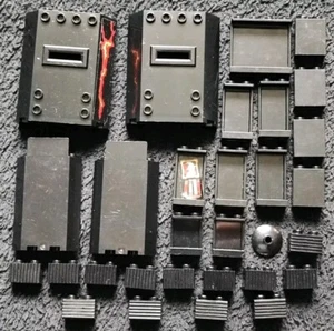 LEGO Wall Panel Bricks Detail Grille Black Support Girder Building Bundle Joblot - Picture 1 of 7