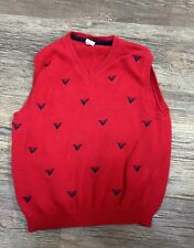 Janie and Jack red Deer Pullover Sweater Vest Boys Size 4