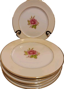 Rosette 6 salad plates Fuji China Japan "Rosette" 7.5" Salad Plates, Set of 6 - Picture 1 of 11