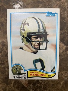 Archie Manning 1982 Topps Football #408 New Orleans Saints