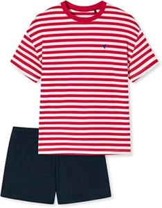 Schiesser 178964 Mädchen Shorty Schlafanzug kurzarm Pyjama Nachthemd rot weiß - Bild 1 von 1