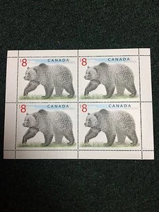 $8.00 Grizzley Bear Mini Sheet Of 4. Mint NH - Picture 1 of 1